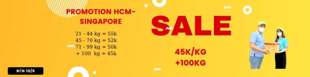 Gửi Hàng Đi Singapore 2 Siêu khuyến mãi HCM-Sing chỉ còn 42k