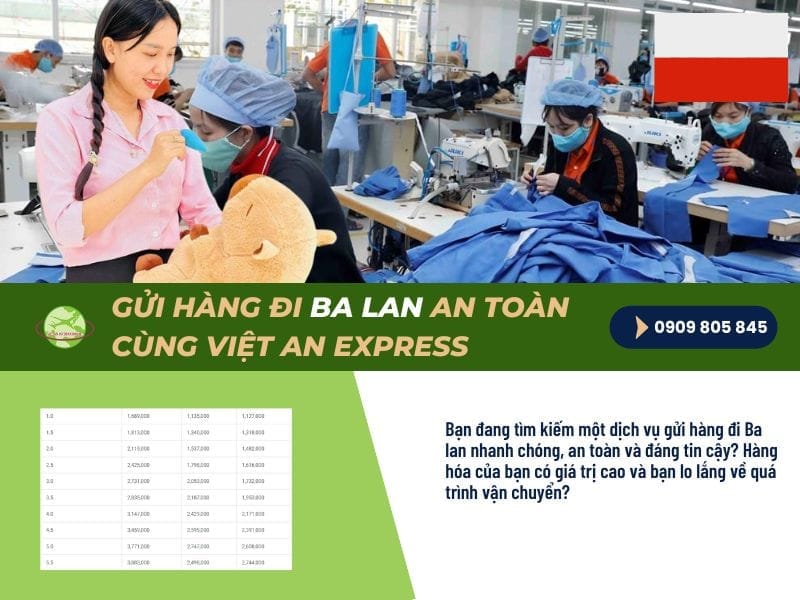 Gửi hàng đi Balan an toàn, giá rẻ