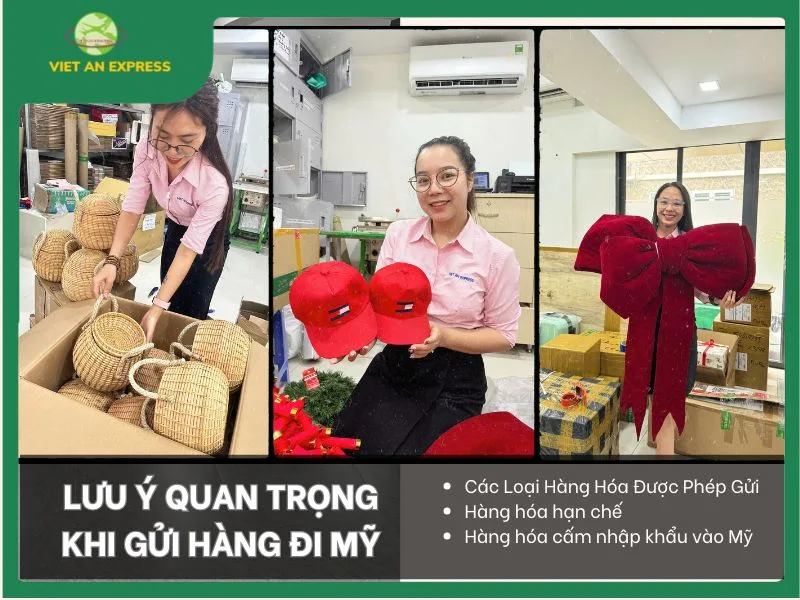 Gửi Hàng Đi Mỹ Giá Rẻ, Uy Tín Với Việt An Express – Dịch Vụ Chất Lượng & Tiện Ích Lưu Ý Quan Trọng Khi Gửi Hàng Đi Mỹ
