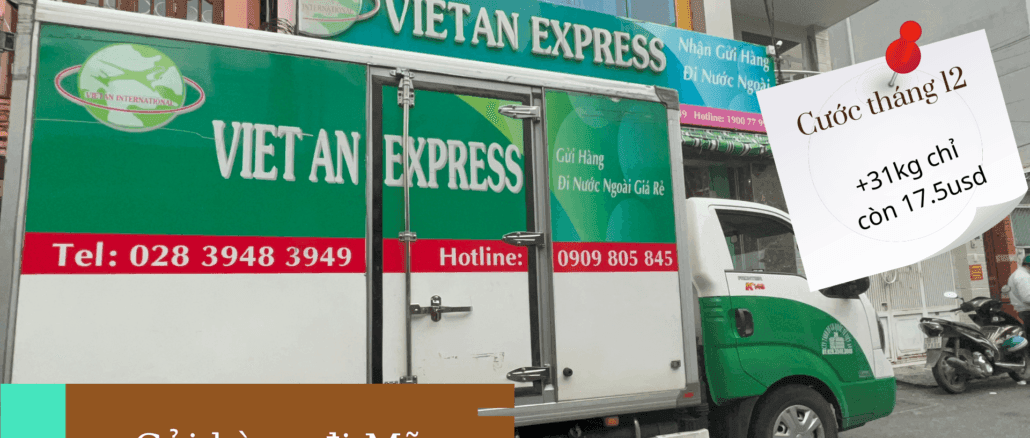Gửi hàng đi Mỹ giá rẻ tại HCM