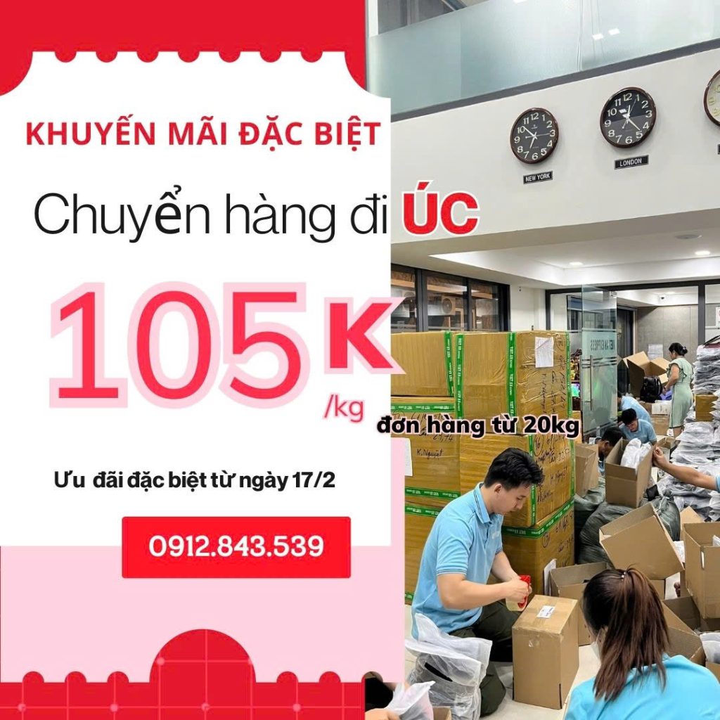 Dịch vụ gửi hàng đi Úc