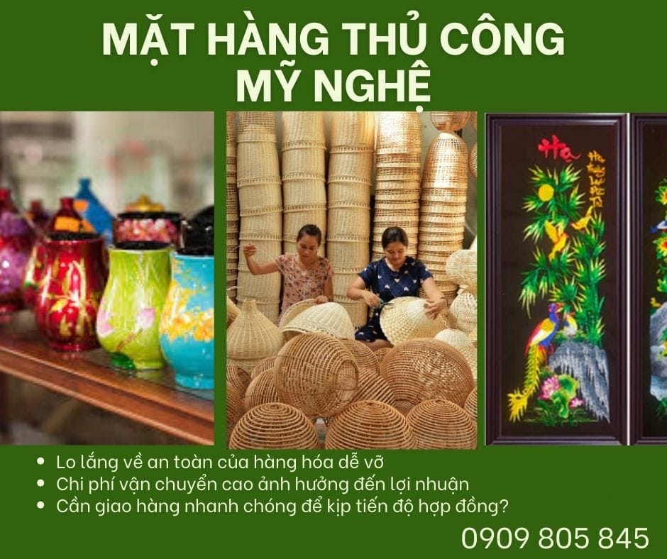 Các mặt hàng thủ công mỹ nghệ gửi đi nước ngoài