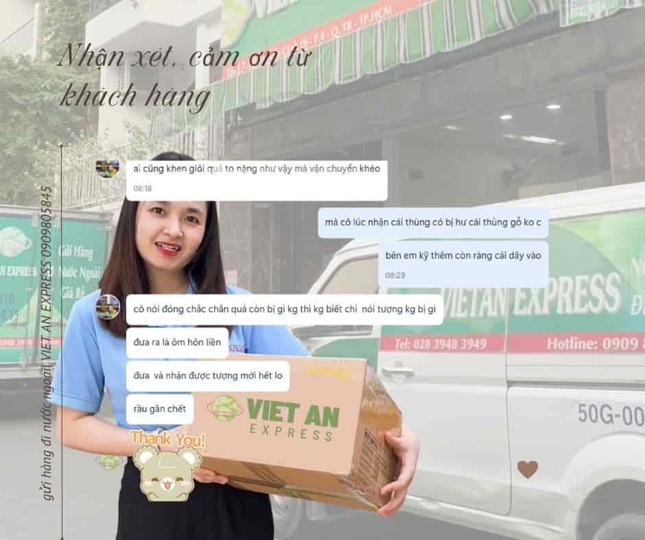 đánh giá phản hồi từ khách hàng khi sử dụng dịch vụ Việt An Express