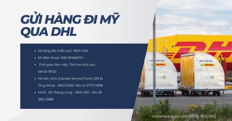 Gửi Hàng Đi Mỹ Qua Dịch Vụ DHL