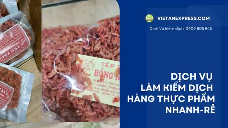 Dịch Vụ Kiểm Dịch Y Tế Với Hàng Thực Phẩm