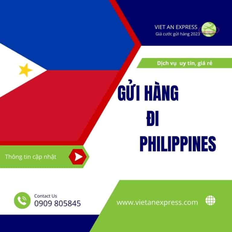 Gửi hàng đi Philippines giá rẻ tại TP.HCM- Bảng giá cước gửi hàng tháng 11 năm 2023