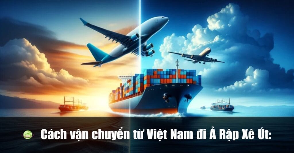 Các vận chuyển từ Việt Nam đi  Ả Rập Xê Út, đường hàng không, đường tàu biển