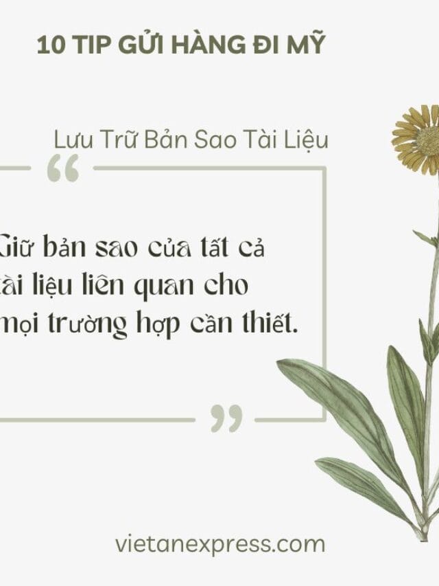 10 TIP GỬI HÀNG ĐI MỸ CẦN BIẾT