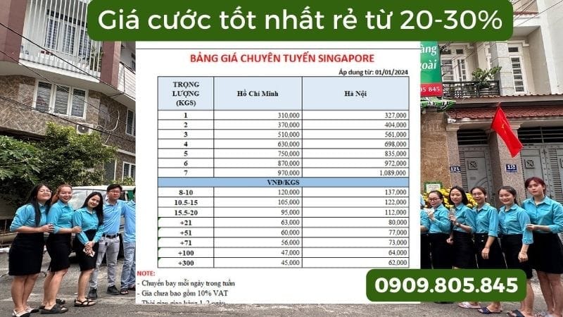 Giá cước gửi hàng tốt nhất