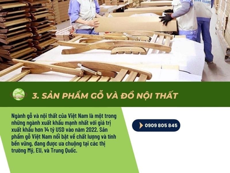 3. Sản Phẩm Gỗ và Đồ Nội Thất