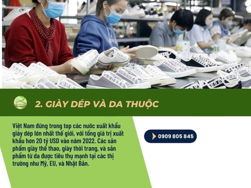 2. Giày Dép và Da Thuộc