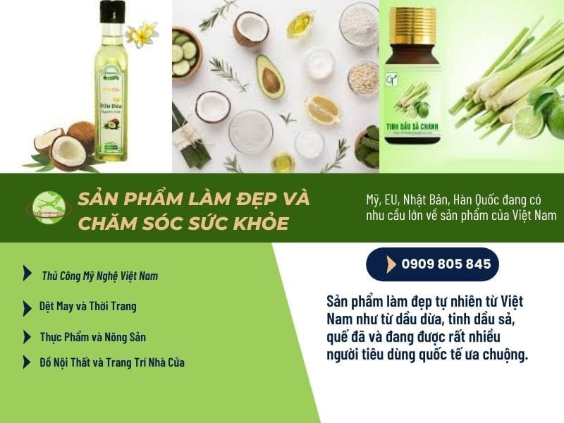 Sản phẩm làm đẹp và chăm sóc sức khỏe tự nhiên