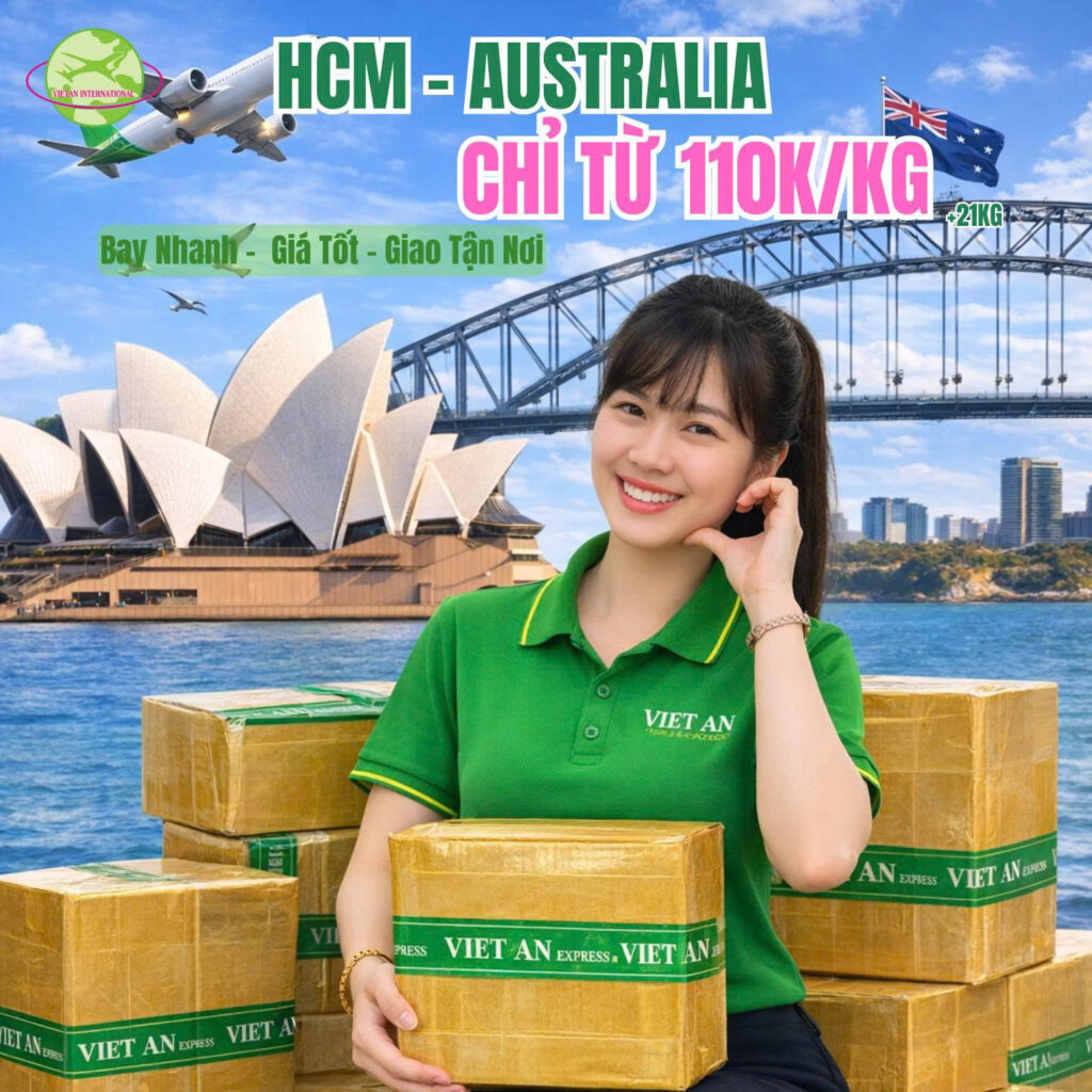 Gửi hàng đi Úc từ 110k