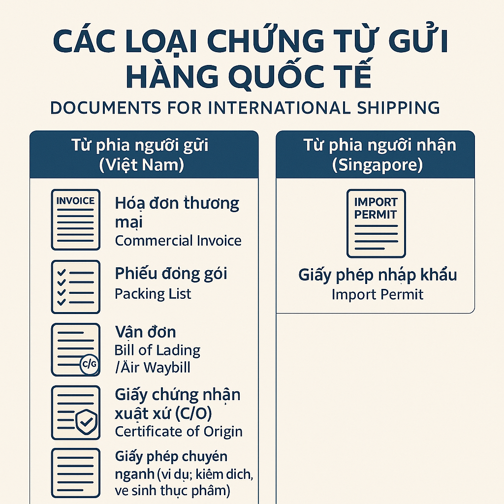 Hướng Dẫn Gửi Hàng Đi Singapore (A-Z) Cho Shop & Doanh Nghiệp: Tối Ưu Chi Phí, An Toàn Tuyệt Đối hưỡng dẫn gửi hàng đi singapore