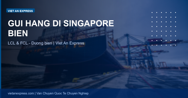 Gửi Hàng Đi Singapore Đường Biển: LCL, FCL, Chi Phí & Thời Gian 2026
