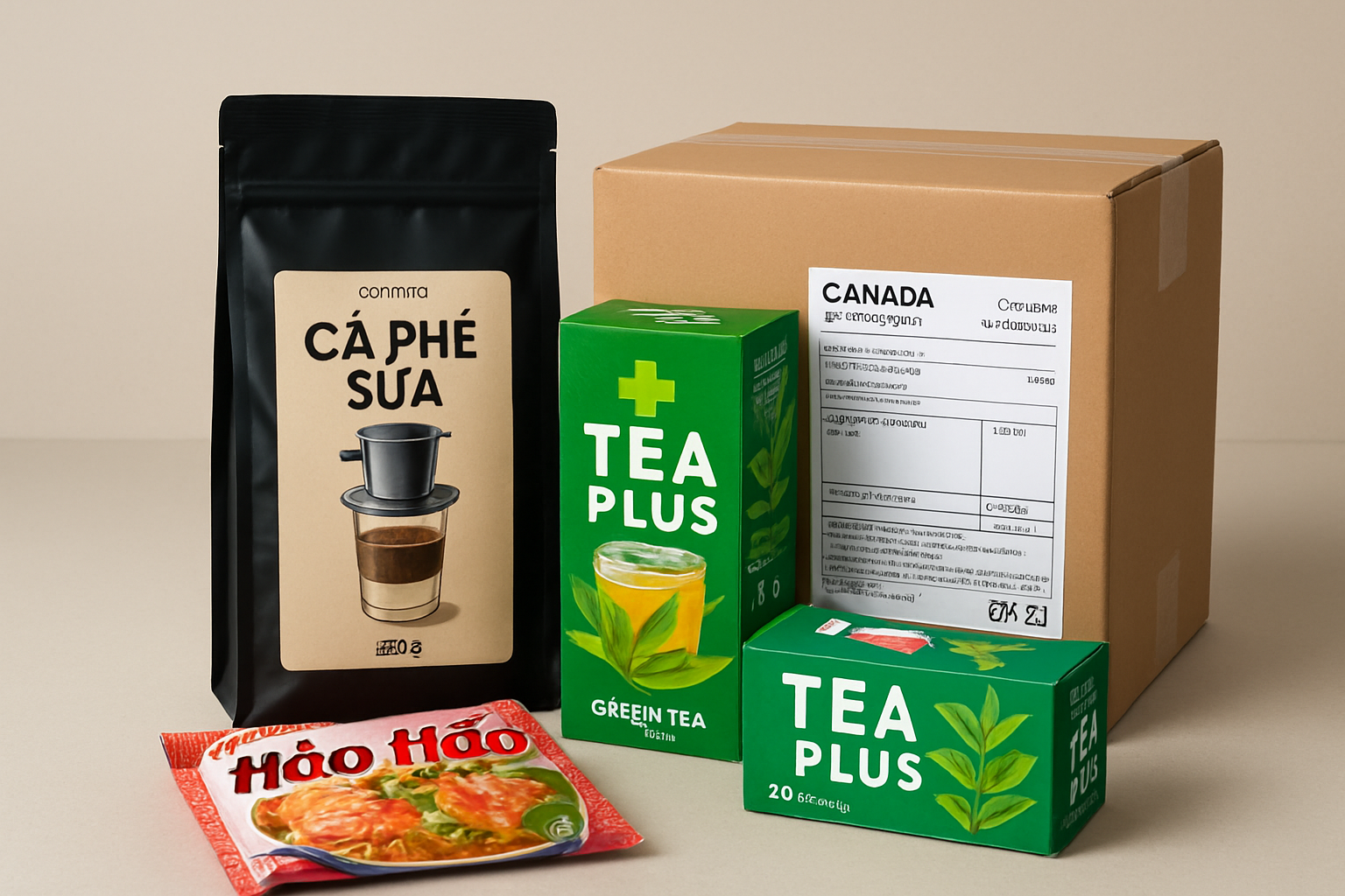 gửi thực phẩm đi Canada