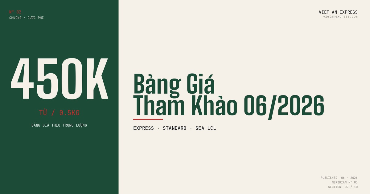 Bảng giá gửi hàng đi Ý 06/2026 - Express, Standard, Sea LCL từ 450K/0.5kg