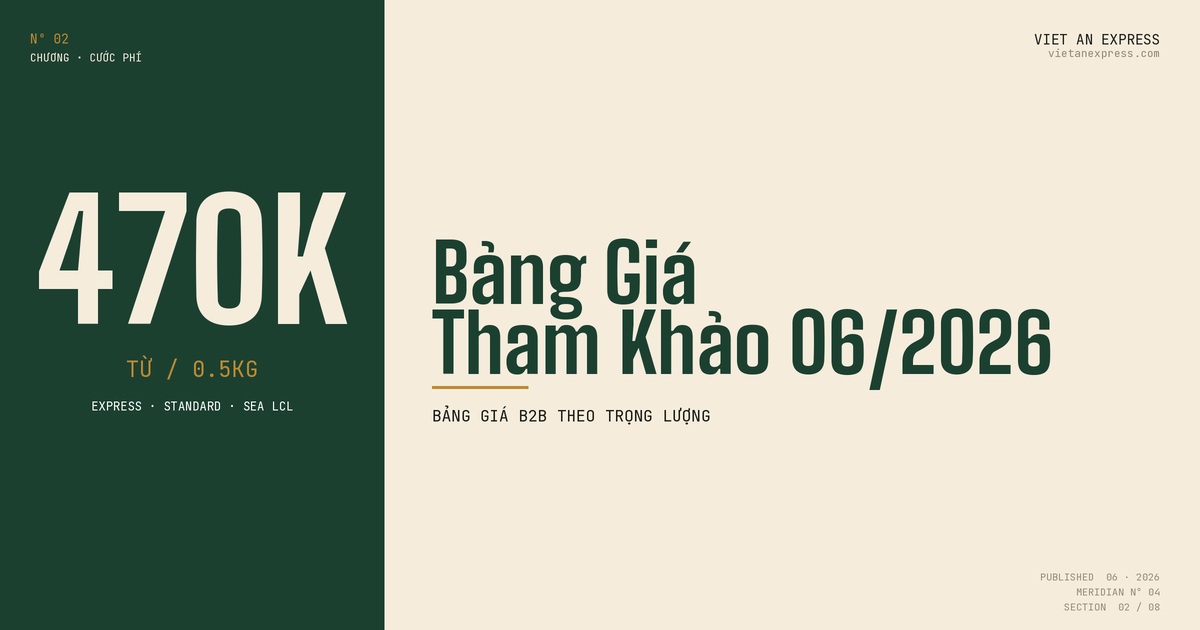 Bảng giá gửi hàng đi Saudi 06/2026 - Express, Standard, Sea từ 470K/0.5kg