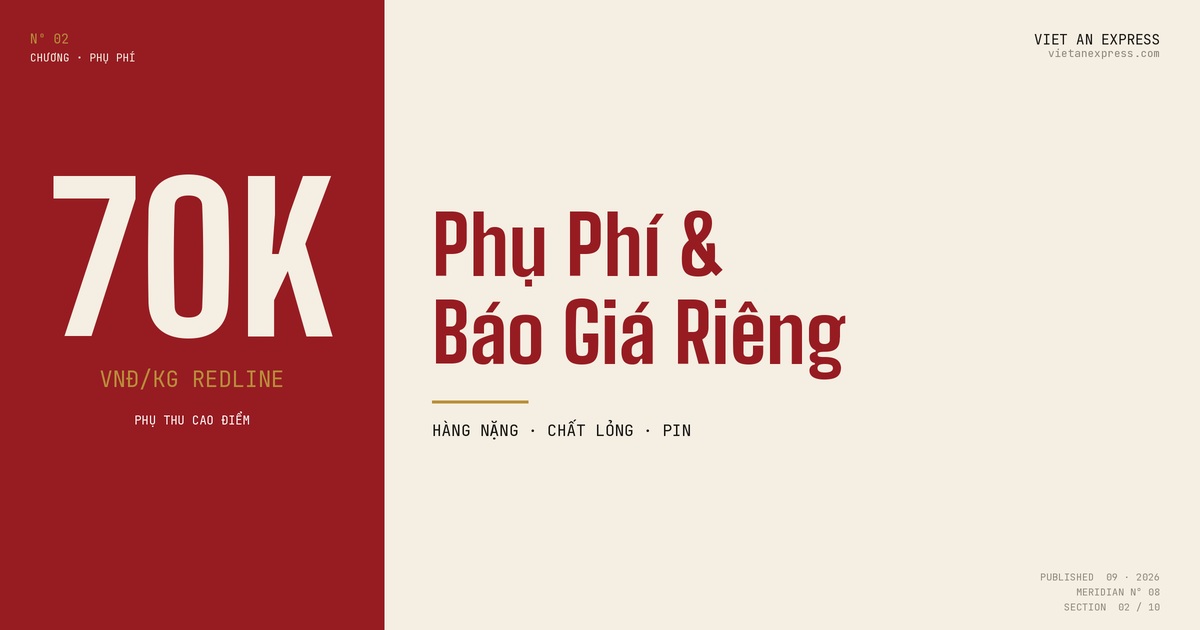 Phụ phí tuyến Indonesia: redline, hàng nặng, chất lỏng, pin