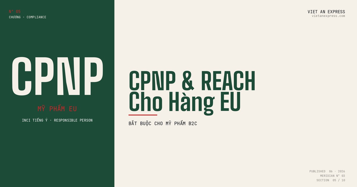 CPNP & REACH chuẩn EU cho mỹ phẩm Việt xuất Ý - INCI tiếng Ý, Responsible Person