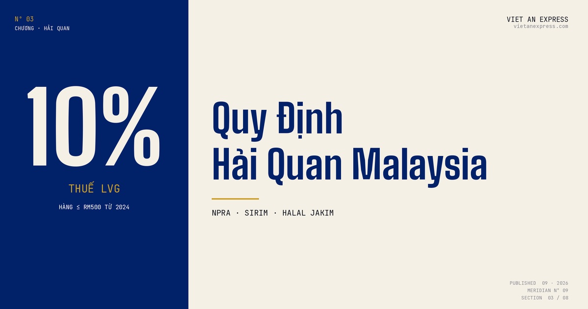 Quy định hải quan Malaysia thuế LVG 10%