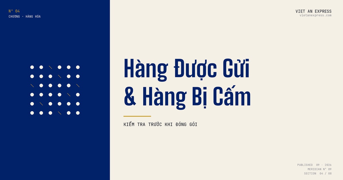 Hàng được gửi và hàng cấm đi Malaysia