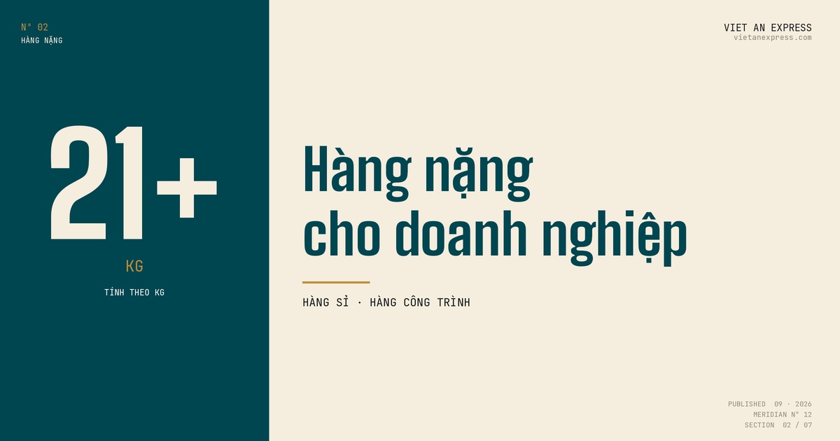 Bảng giá hàng nặng đi Dubai trên 21 kg