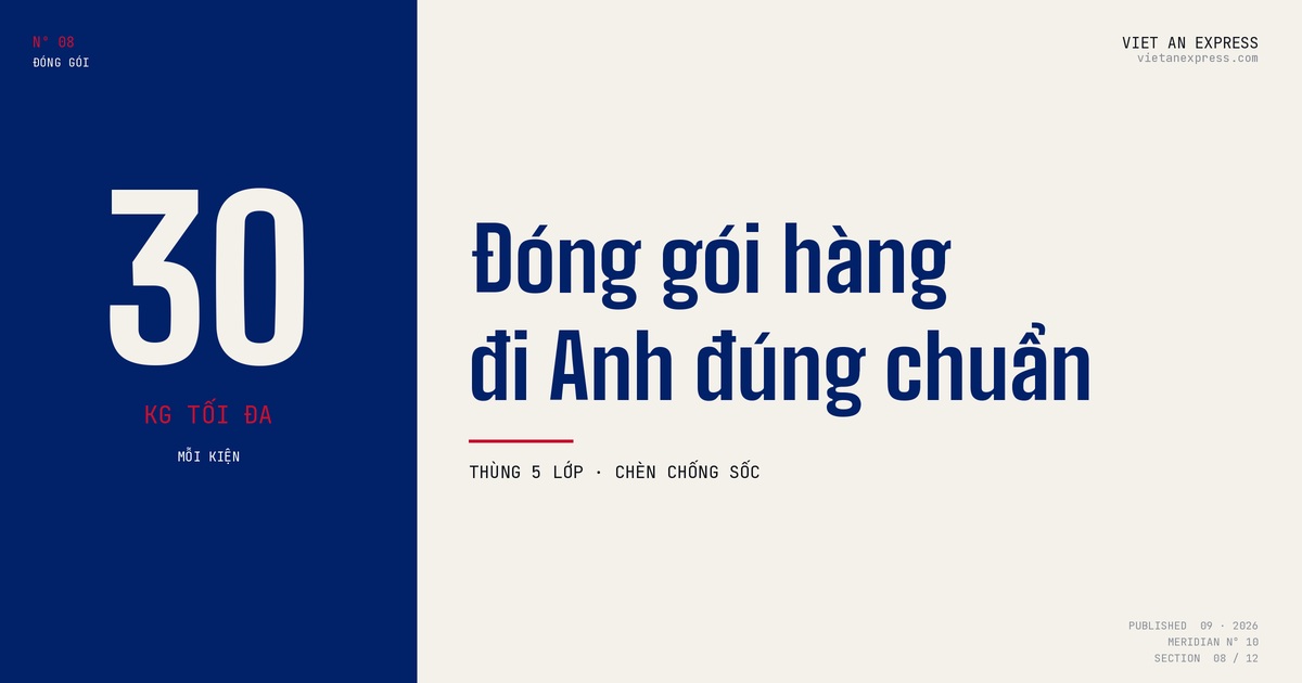 Hướng dẫn đóng gói hàng gửi đi Anh